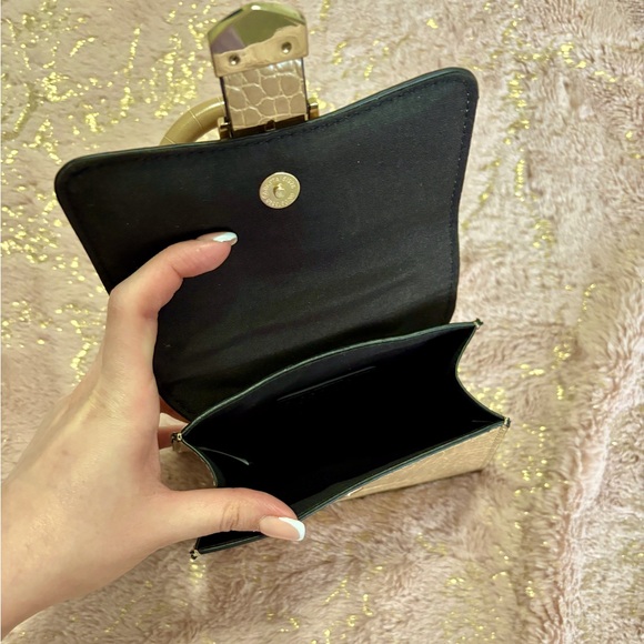 Mini snake print bag in nude - Picture 8 of 8